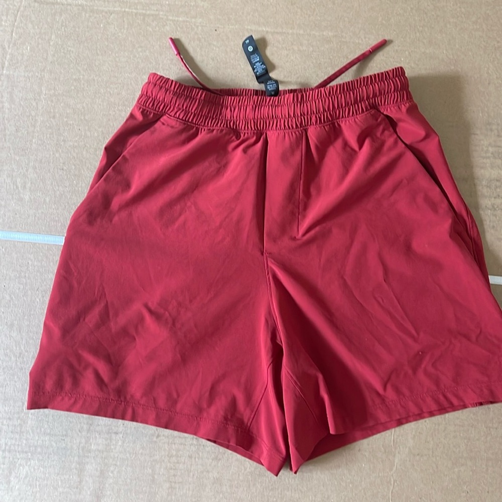 Lululemon Men’s Pace Breaker Shorts, 5”, Red, Size XS